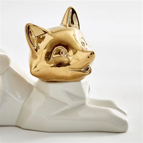 Buy Brighton Ceramic Fox Figurine from Home Centre at just INR 1199.0