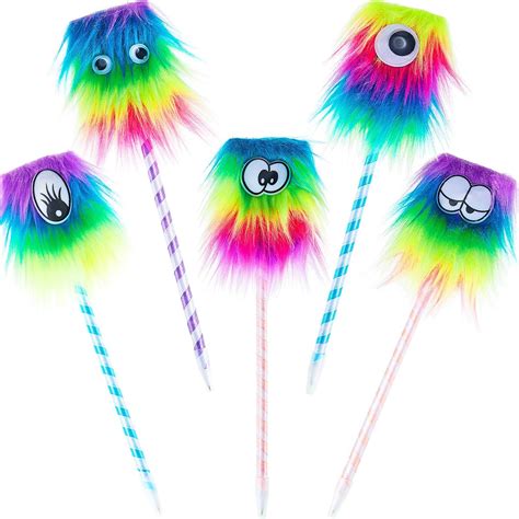 20 Pieces Rainbow Monster Pens Cute Monster Fluffy India | Ubuy