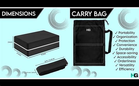 HOMEGALLEY Yoga Blocks Pack of 2 with Belt for Exercise High Density ...