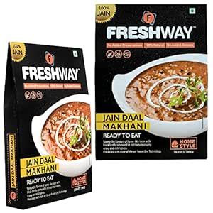 Freshway Ready-to-Eat Jain Daal Makhani Pack of 2 | Authentic Indian ...