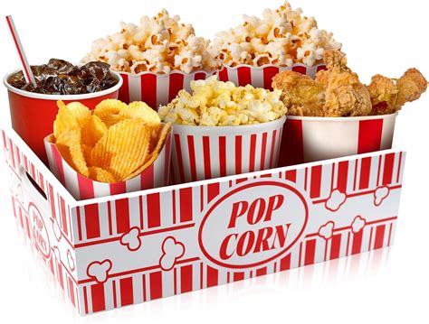 Amazon.com: Yamahiko Movie Night Snack Tray with Handles, Reusable ...