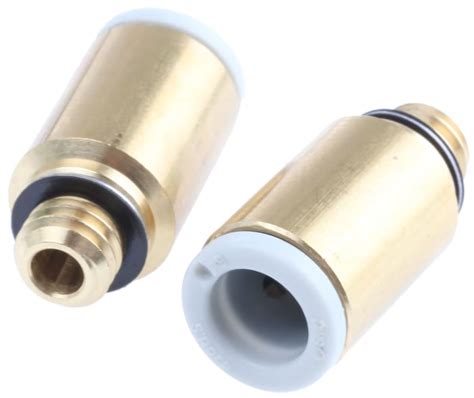 KQ2S06-M6A SMC | SMC KQ2 Series Straight Threaded Adaptor, M6 Male to ...