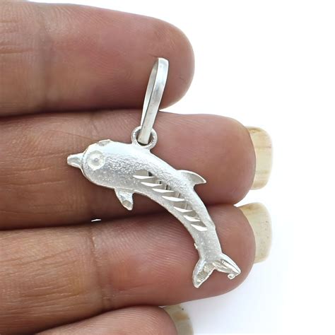 Real Sterling Silver cute Dolphin pendant – Karizma Jewels