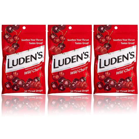 Amazon.com: Luden's Wild Cherry Cough Throat Drops | Pectin Lozenge ...