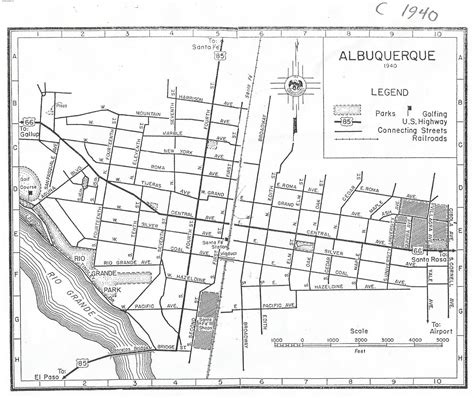 Historic Albuquerque Map