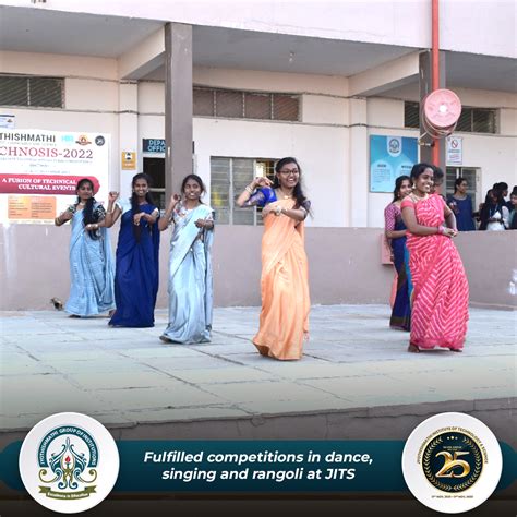 Fulfilled competitions in dance, singing and rangoli at JITS - Best ...