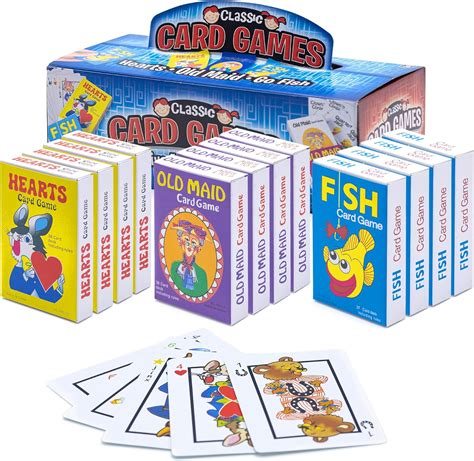 Amazon.com: Srenta Kids Card Games Bulk – 12 Pack Classic Card Games ...