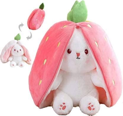BOLT Very Plush Reversible Zipper Bunny Soft Toy For Kids etc 25cm - 25 ...