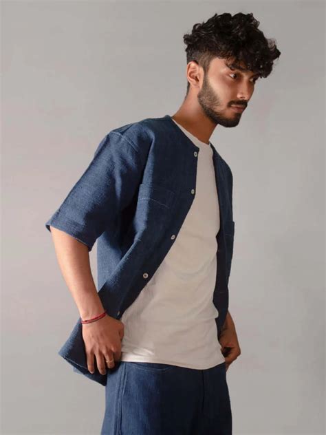 Deep Sea Indigo Shirt – The Humane Collective