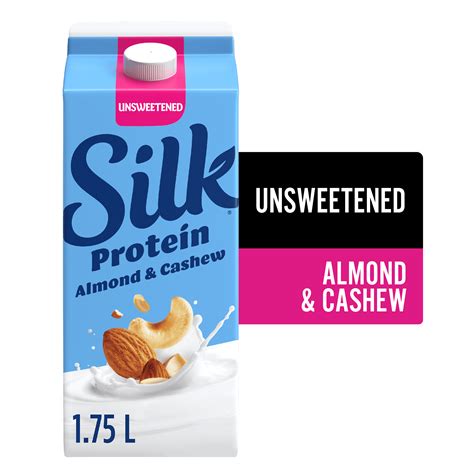 Silk Protein Almond & Cashew Milk Alternative, Unsweetened, Dairy Free ...
