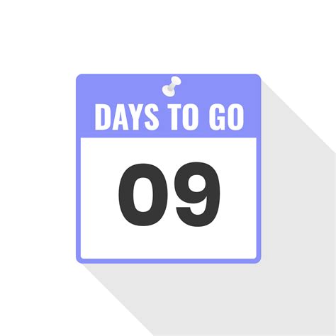 Quedan 9 días icono de ventas de cuenta regresiva. Quedan 9 días para ...