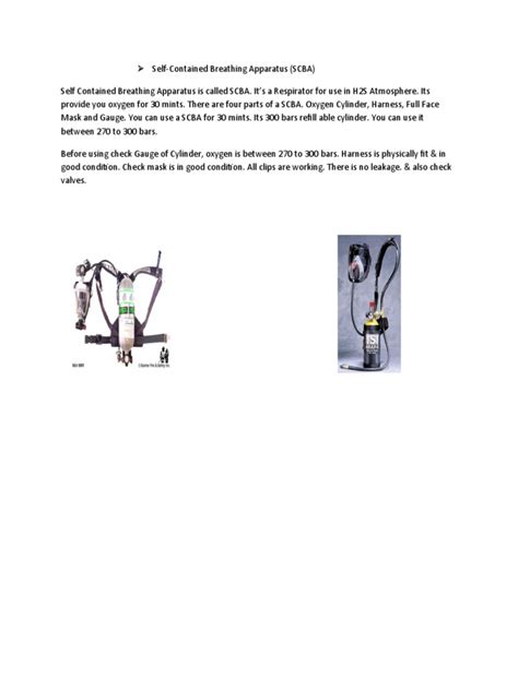 Image result for SCBA Basics