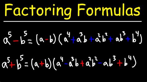 Factorisation Formulas 的图像结果