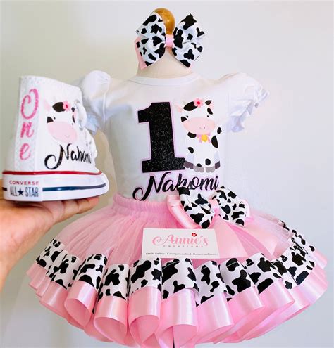 Cow Outfit TuTu - Traje Tutu vaca – Annies Creations LLC