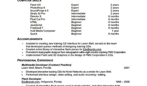 Computer Knowledge in Resume 的图像结果