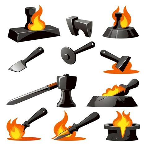 Image result for Forging Metals Vector