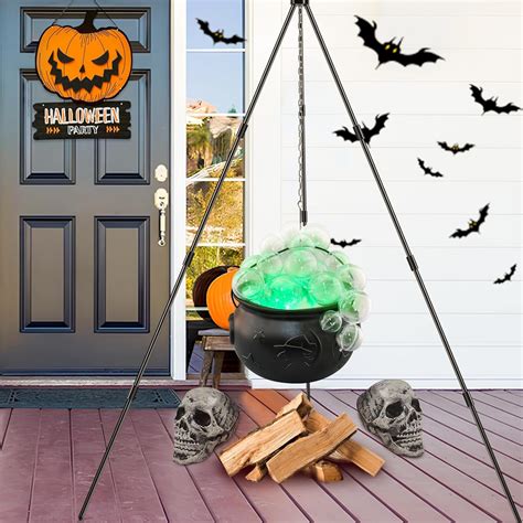 AYGXU Outdoor Halloween Decorations: Witch Cauldron with India | Ubuy