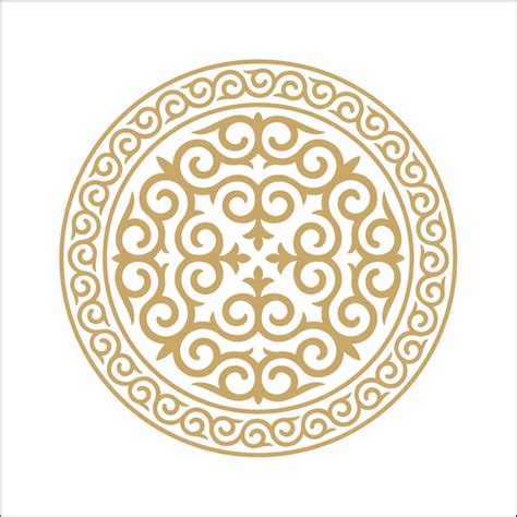 Shengber oyu ornament of kazkah | Premium Vector