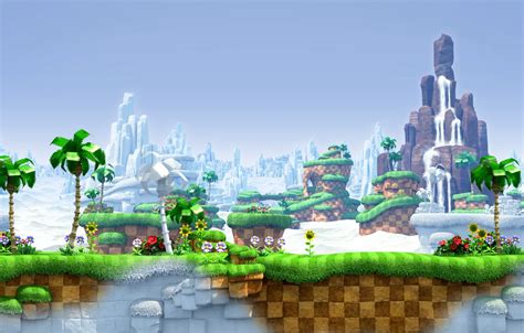 Wallpaper flowers, style, palm trees, area, Sonic Generations for ...