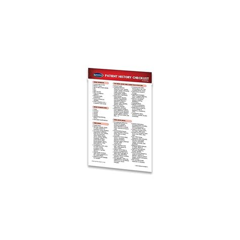 Buy Permacharts - Patient History Checklist Pocket Chart Online at ...
