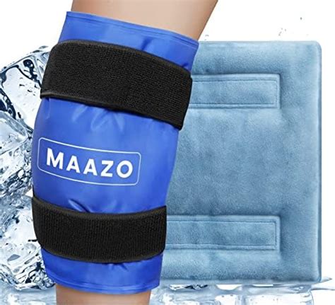 Knee Ice Pack Wrap Around Entire Knee MAAZO Reusable Hot & Cold Therapy ...