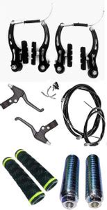 PESKY Bicycle Power Break Lever + Wire +Foot rest + Handle grip Bicycle ...