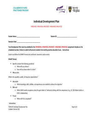 Individual Development Plan Form 的图像结果