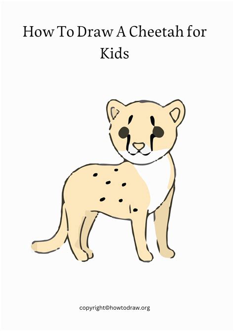 Easy Cheetah Drawings
