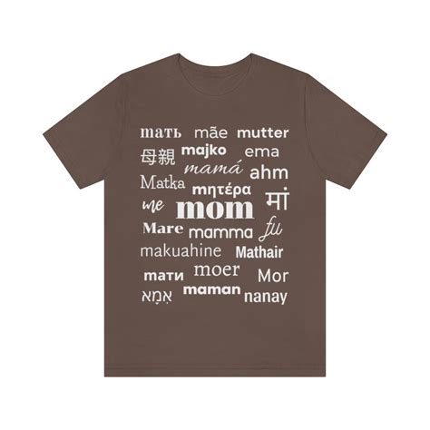 Mom in Different Languages T-shirt Gift for Mather's Day Tshirt for Mom ...