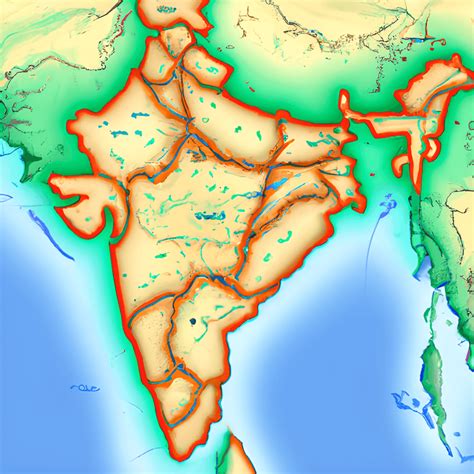 physical map india