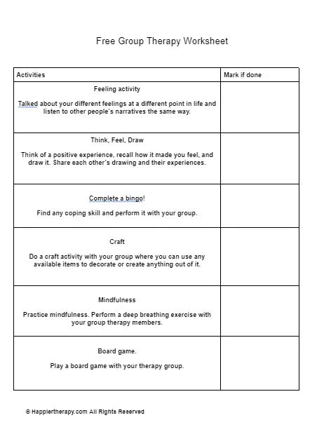 Problem Solving Group Therapy Activities 的图像结果