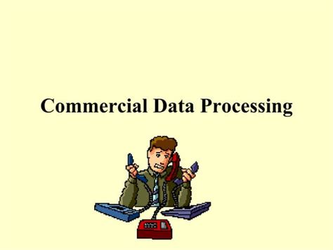Rezultat imagine pentru Commercial Data Processing