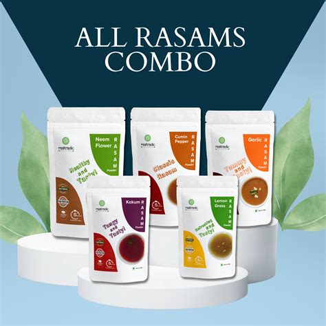 All Rasam Combo Pack | 5 Varieties Instant Rasam – Realvedic