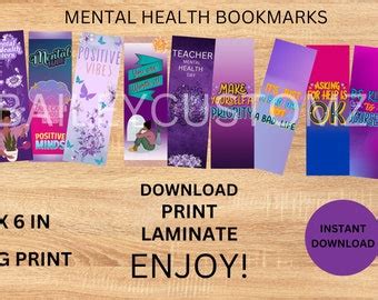 Positive Affirmations Bookmarks Printable Inspiring - Etsy