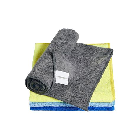amazon basics Pack of 4 Microfiber Cleaning Cloth | 350 GSM | Ultra ...