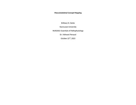 Image result for Musculoskeletal System Concept Map