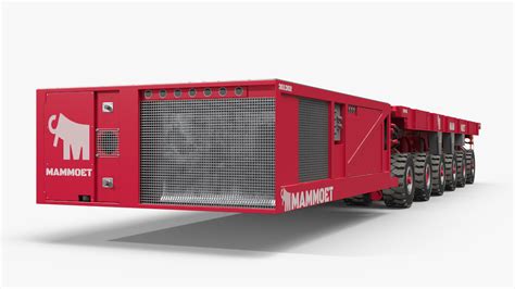 3D Bulk Bags on Mammoet Load Transport Trailer model | 3D Molier ...