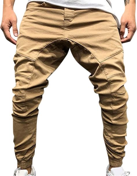 Amazon.com: Fleece Pants for Men Men's Straight Leg Pant Brown ...