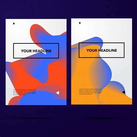 Modern fluid shapes banner templates | Premium Vector