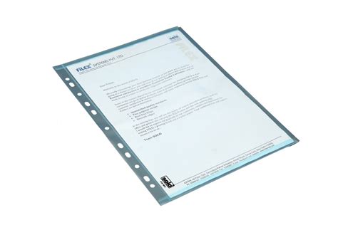 Solo CH- 201 Document File Bags A4 Pack of 10 pcs. - Transparent Blue ...