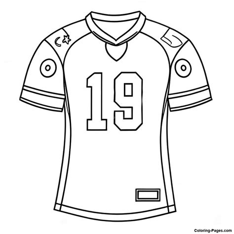 Football Jersey Coloring Page | Coloring-Pages.com