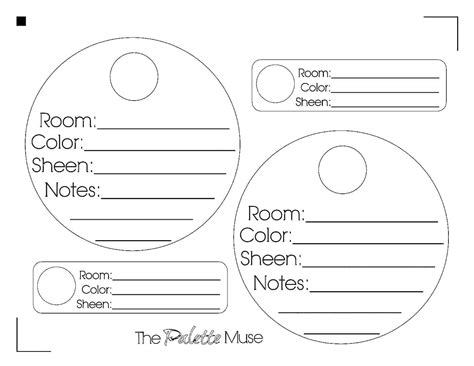 Paint Can Labels - The Palette Muse