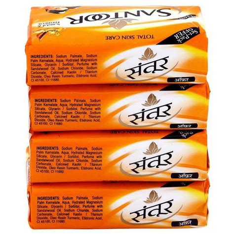 Santoor Sandal & Turmeric Soap, 500 gm (4 x 125 gm) Price, Uses, Side ...