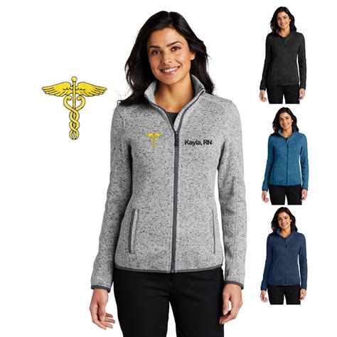 Personalized Nurse Jacket Sweater With Caduceus Design, Custom ...