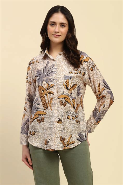 Tropical Print Rayon Blend Shirt – Global Republic