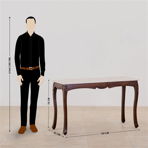 Buy Victoria Marble Top Console Table - Brown from Home Centre at just ...