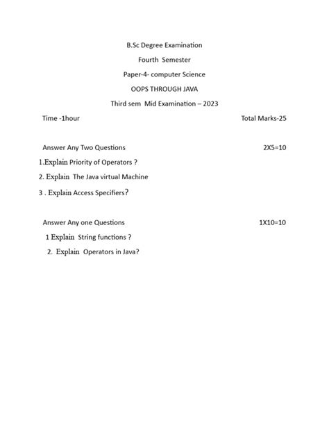 Image result for Mid Examof Java Progrramming