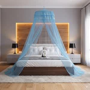 Classic Mosquito Net for Hanging Double Bed | King Size Embroidery ...