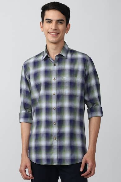 Buy Men Multi Check Full Sleeves Casual Shirt Online - 777678 | Peter ...