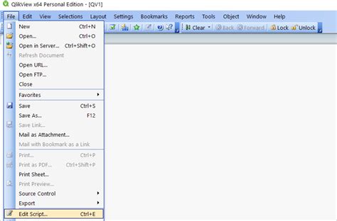 QlikView Edit Script 的图像结果